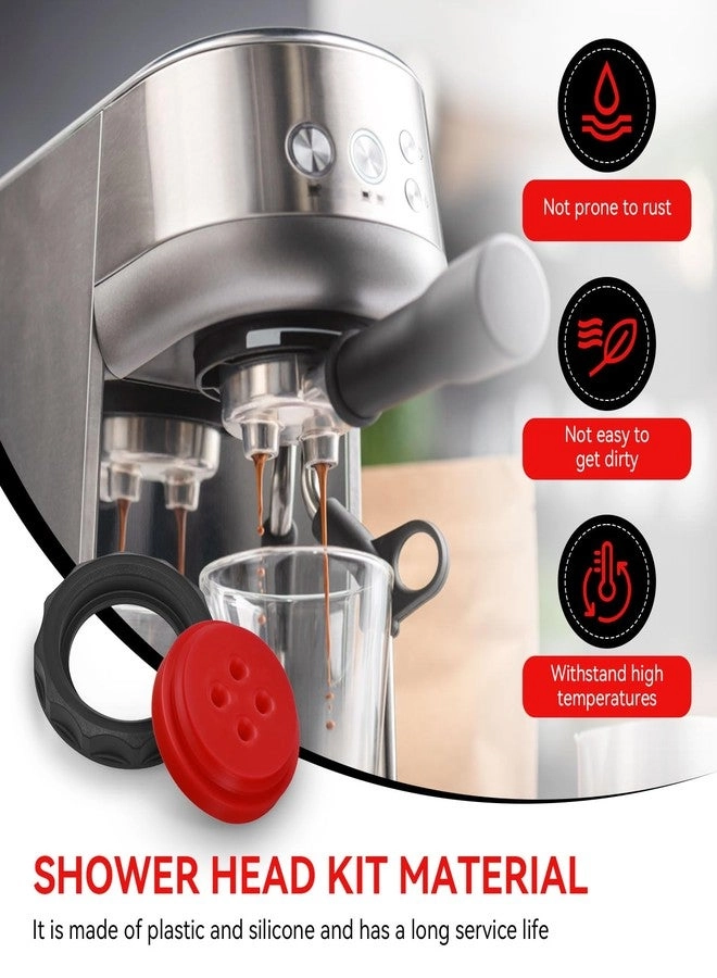 Shower Head Ring and Seal - 6cm 1cm Black & Red