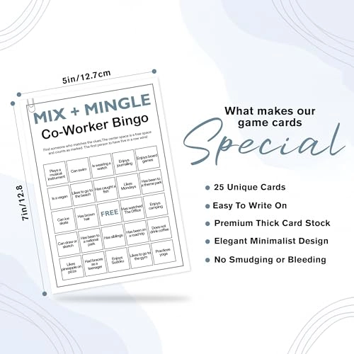Office Bingo Cards - Adult 25