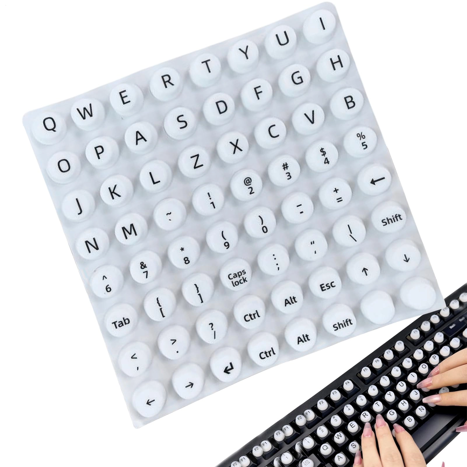Generic Keyboard Stickers for Long Nails