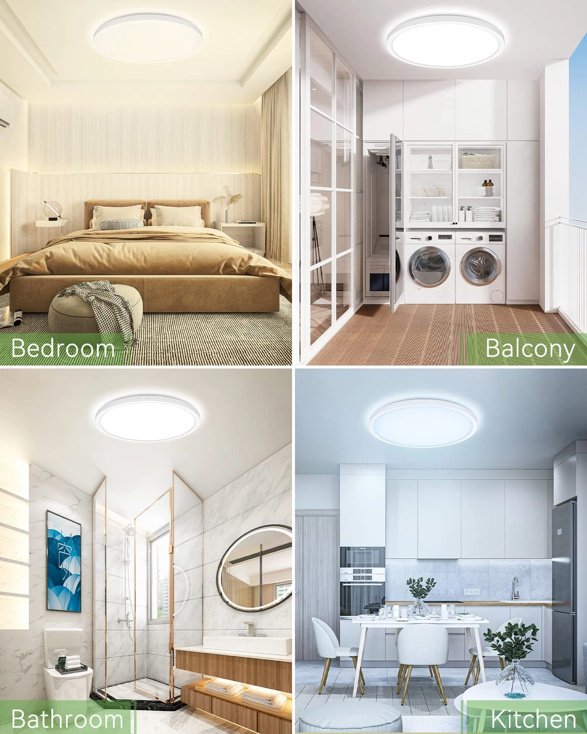 LED Ceiling Light - 3000K 4500K 6000K