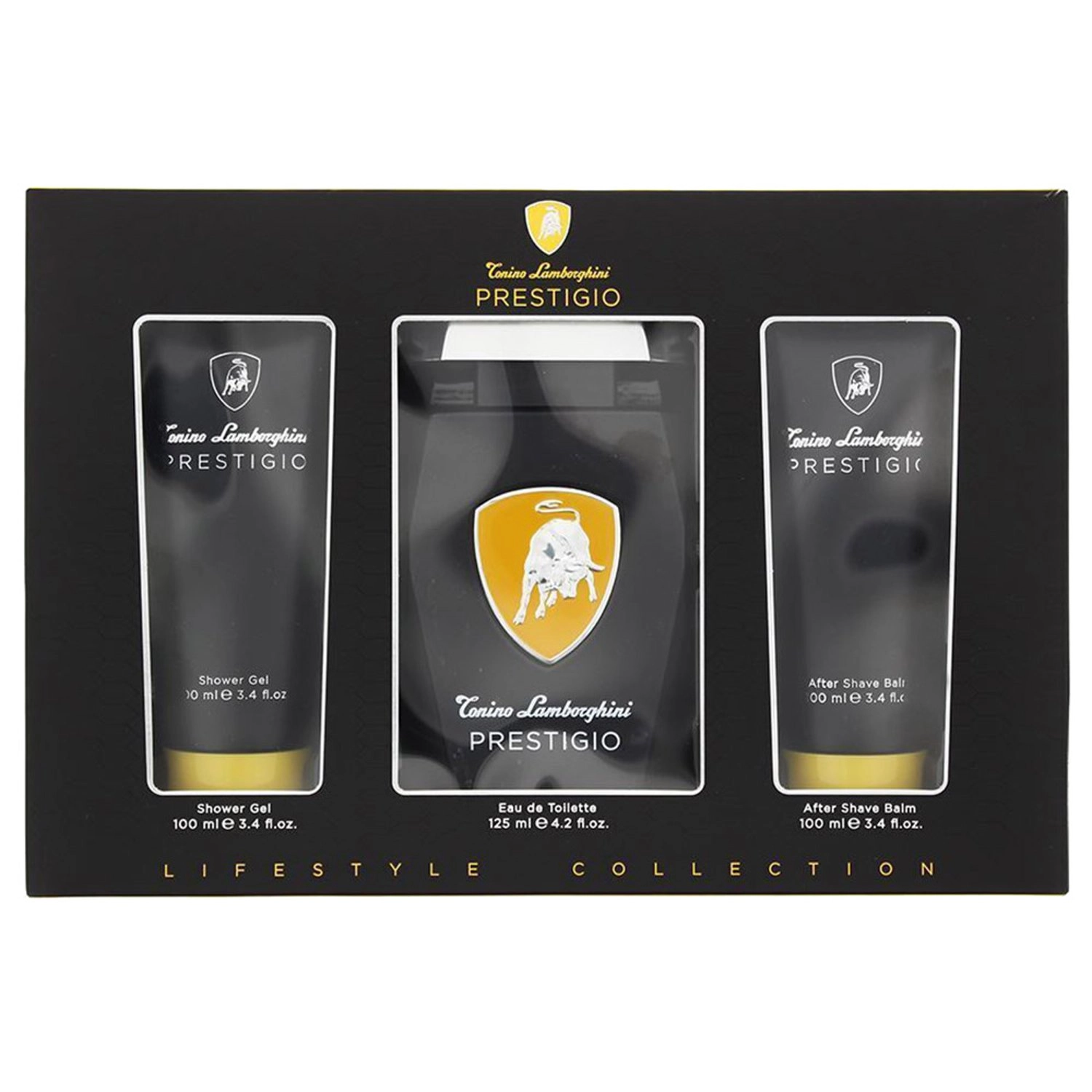 Prestige - 124ml + Shower Gel - 100ml + After Shave Balm - 100ml
