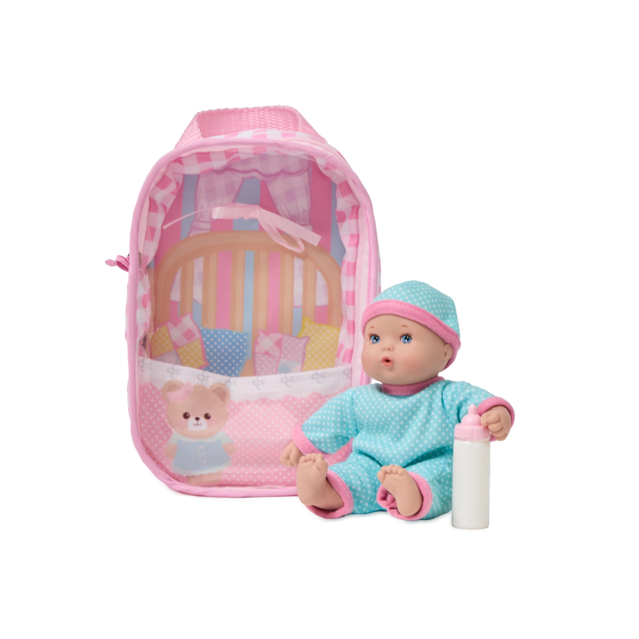 Madame Alexander Take Along Cuties Baby Doll - 8-inch Pink Ages 2+