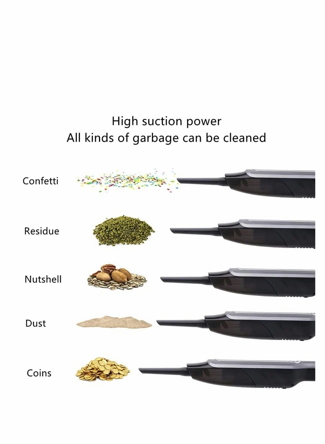 Handheld Car Vacuum Cleaner - 4000mAh