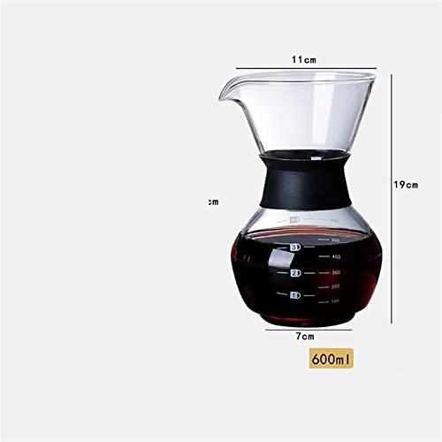 Glass Coffee Kettle - Reusable Filter Stainless Steel