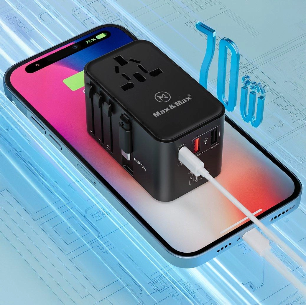 GaN 70W Universal Travel Adapter