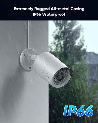 8CH POE NVR Recorder + 5MP Outdoor Metal IP Cam