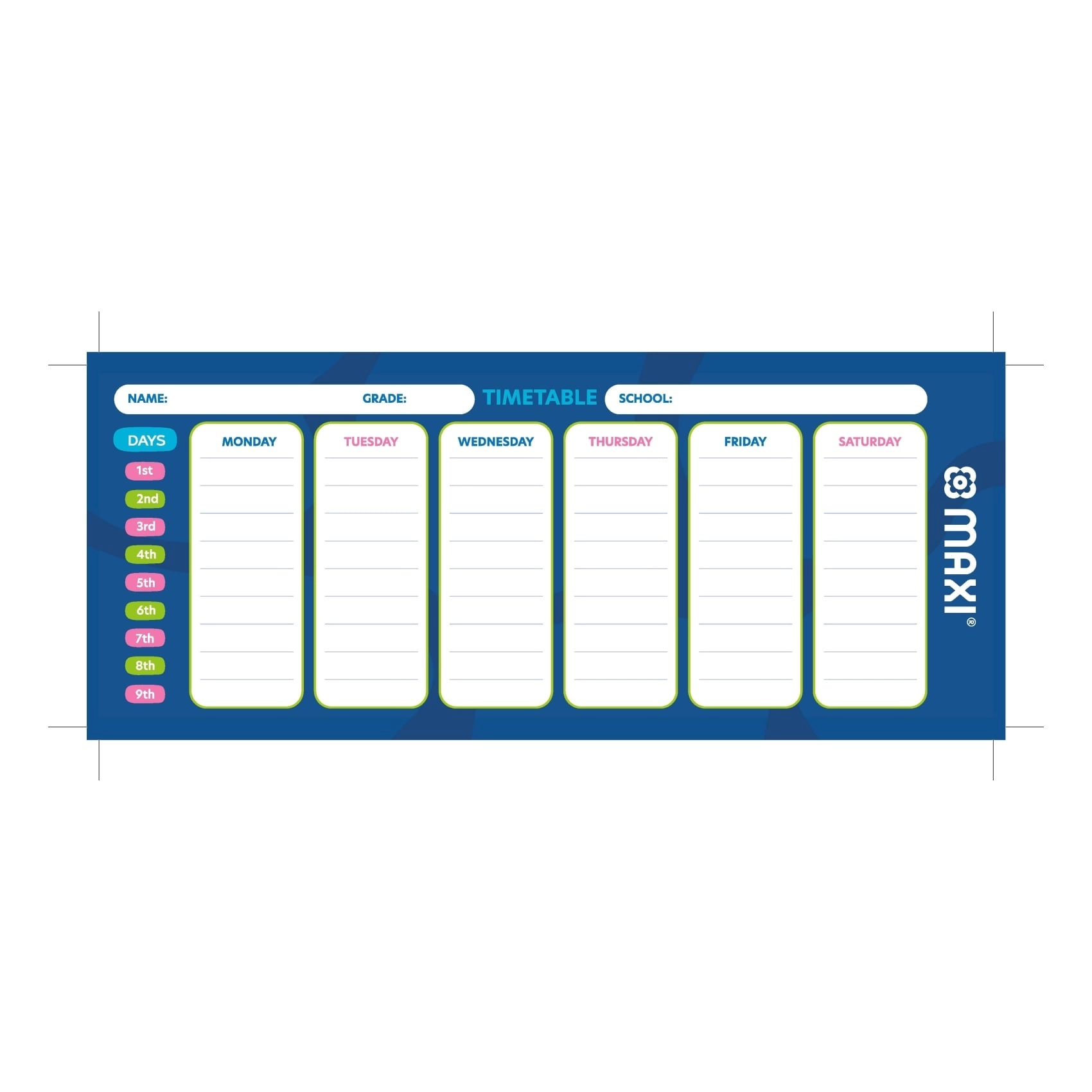 School Stationery Kit - Wax Crayons Colour Pencils Accessories