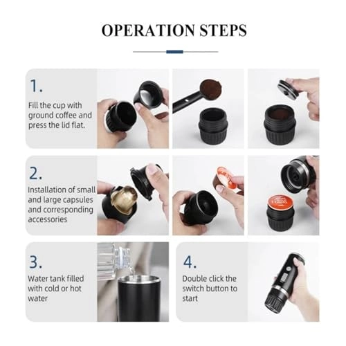 Portable Coffee Maker - 100mL USB 3-Cup