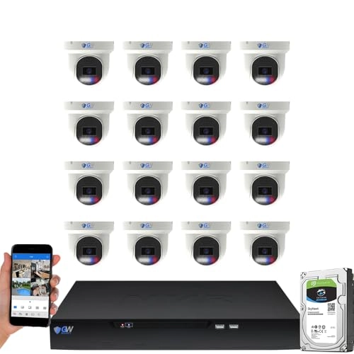 16 Channel Security Camera System - 16 cameras 16 channels 8MP