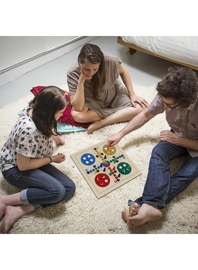 7-in-1 Wooden Board Game Set - Tabletop Portable