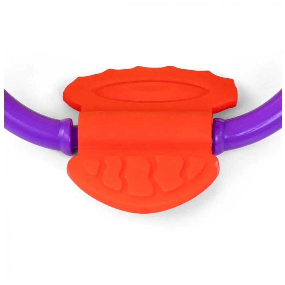 Spiralium Teether Toy - 3 handles 6 teething clacker rings