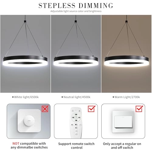 Round Pendant Light - 120cm Pack
