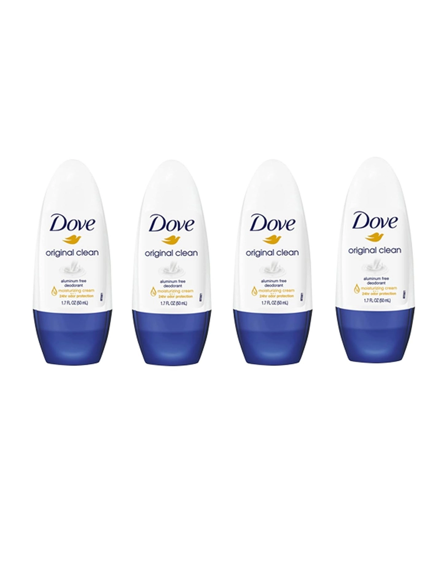 Dove Original Clean Roll On Deodorant - 1.7 FL Oz Each