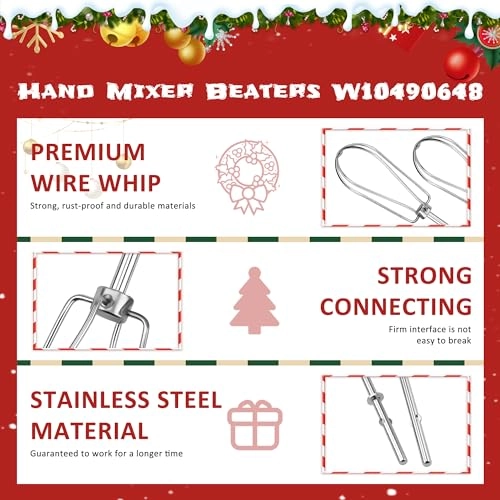 Hand Mixer Beaters - W10490648 2PACK