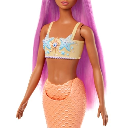 Barbie Mermaid - Fantasy Hair Soft Orange Tail Ages 3+