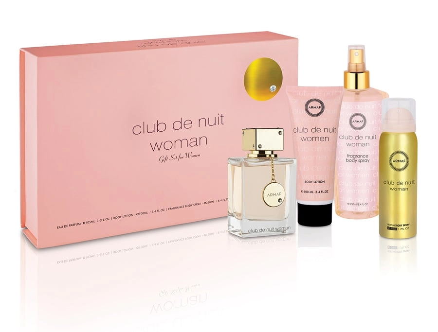 Big Brands Perfumes Club De Nuit Woman - Eau de Toilette 4 Pieces Gift Set