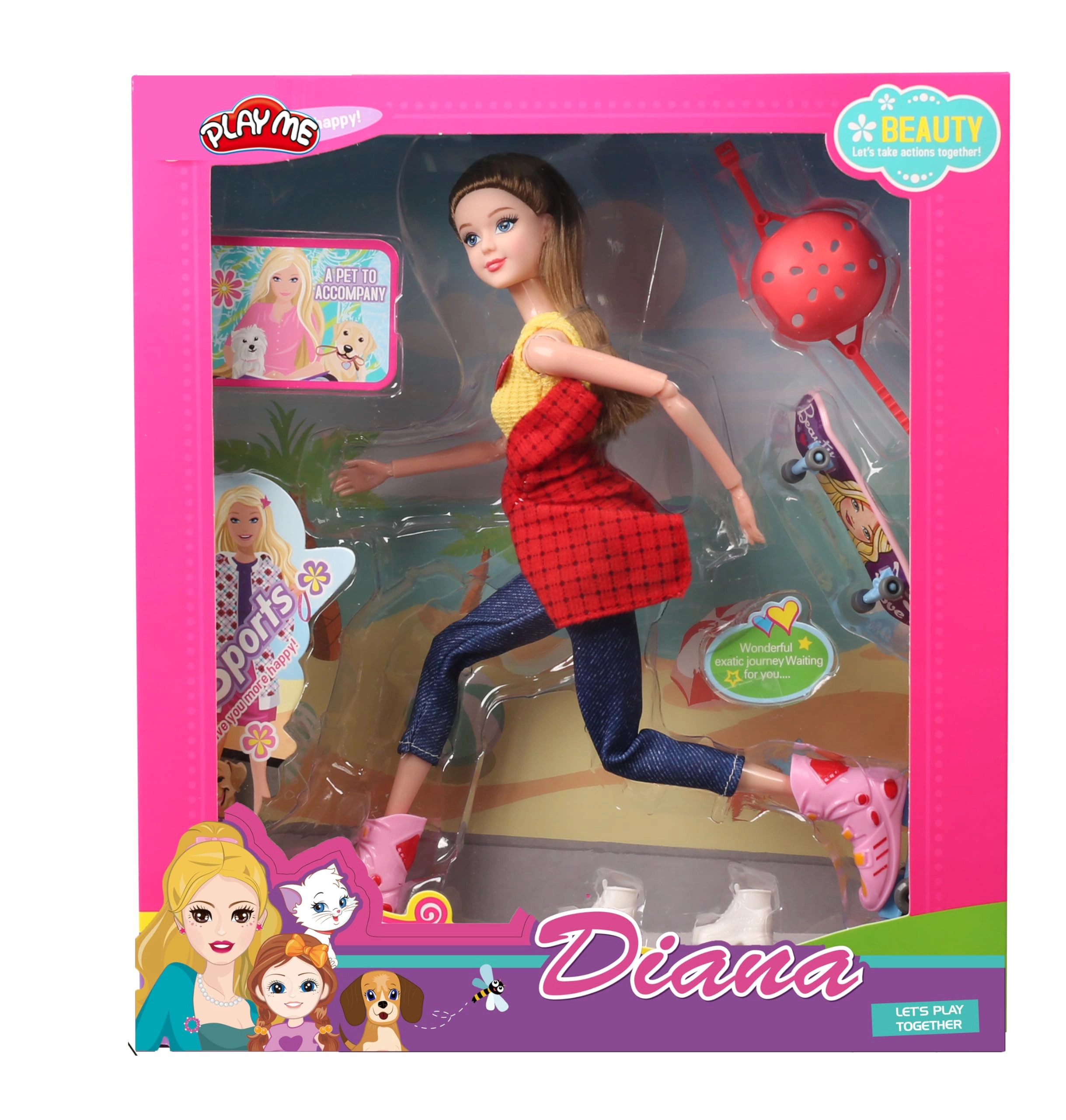 JOY JUNCTION Diana Doll Set - Multicolor Boating