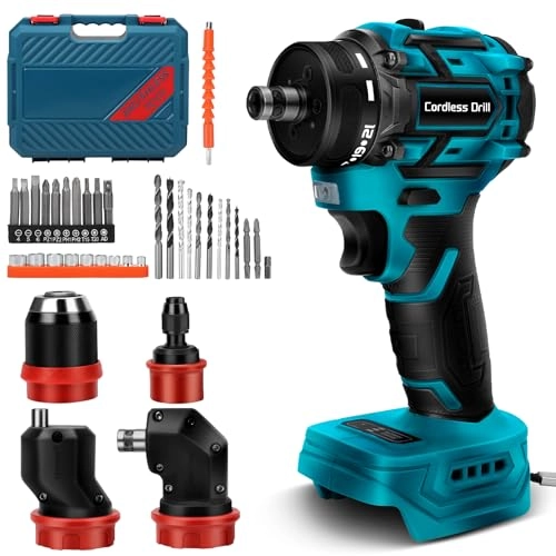 GTA261MK - Cordless Drill 4 Interchangeable Chucks