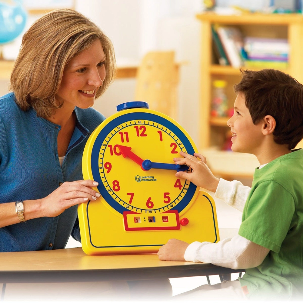 Prim'time Teacher Front Class Clock - Suitable for 6 years and above