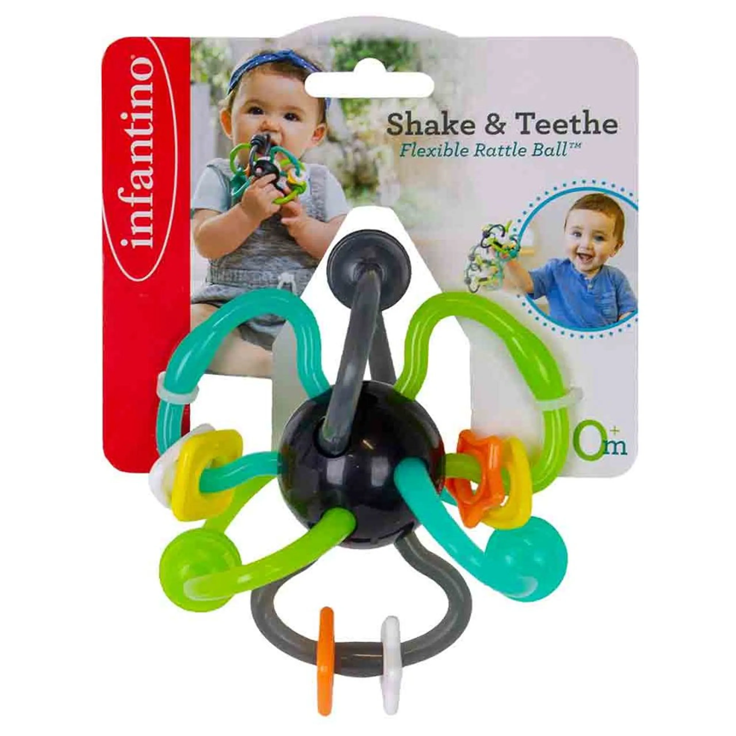 Shake & Teethe Flexible Rattle Ball - Suitable for 0 month and above BPA-free