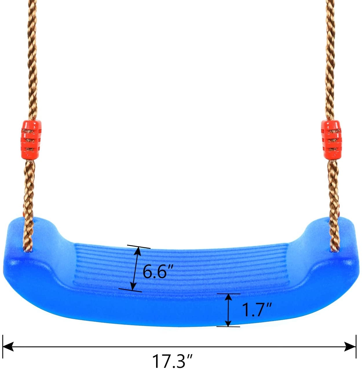 RW-13128 - Swing Set Bent Rectangular Seat Red