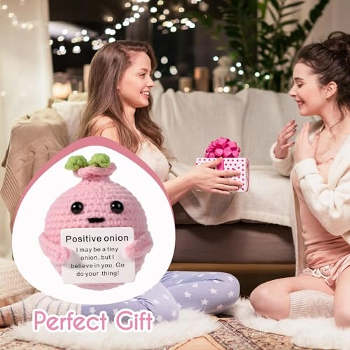 Onion 7 cm Crochet - Pink Emotional Support