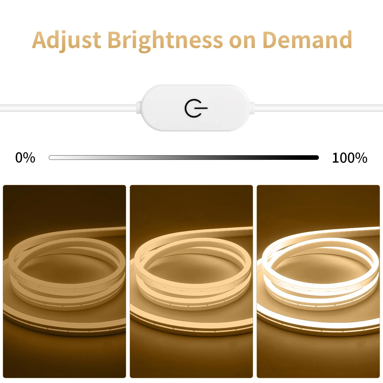 USB LED Neon Lights Strip - 6.6ft