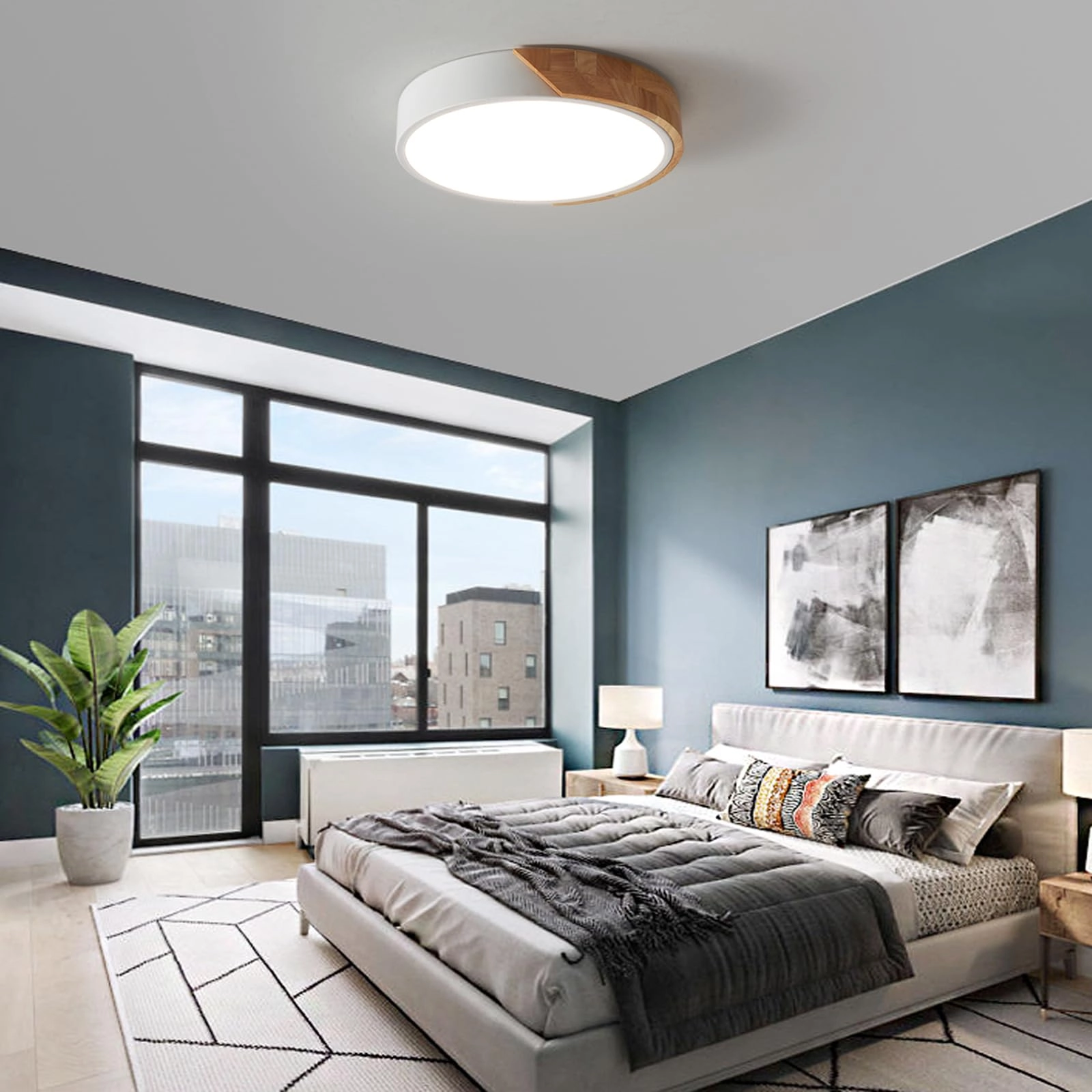 Flush Ceiling Light - 6000K 4000K 3000K Dimmable