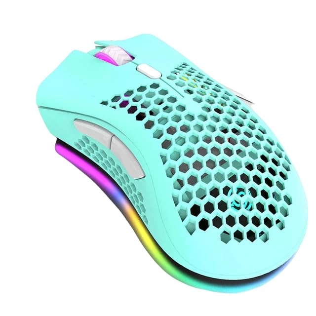 2.4G Wireless Mute RGB Light Honeycomb Gaming Mouse - 2.4G Wireless