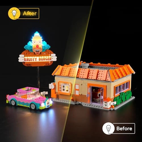 LED Light for LEGO-10352 Icons The Simpsons: Krusty Burger - Plastic