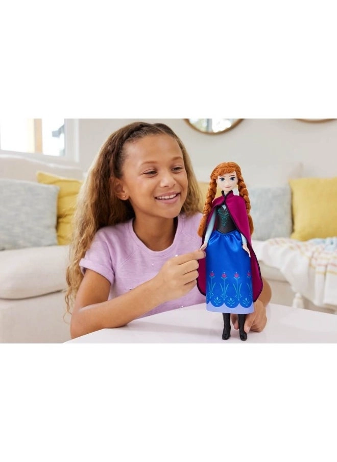 Anna Fashion Doll - 32.5 cm blue and purple travel outfit