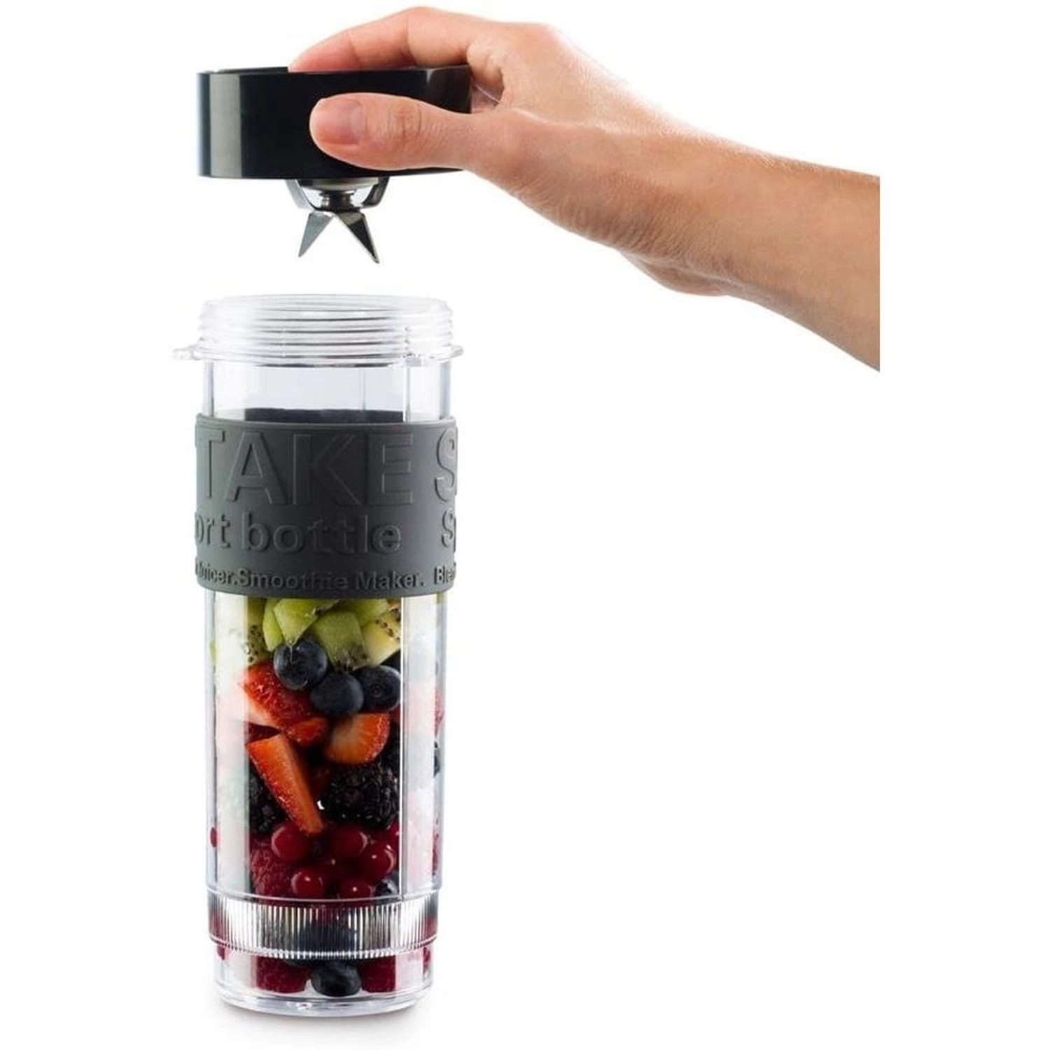 Shake'N Take Personel Blender - Double-sided stainless steel blades, 2 jars