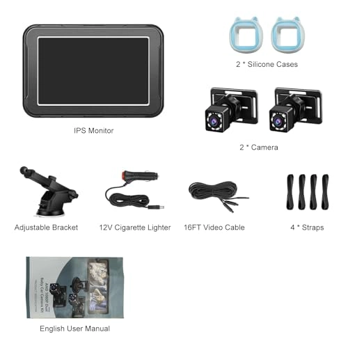 Baby Car Camera - 5 Inch 1080P Night Vision