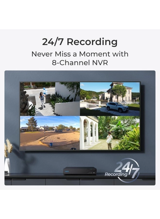 NVS8-12MD4 - 4 cameras 8-channel 12MP