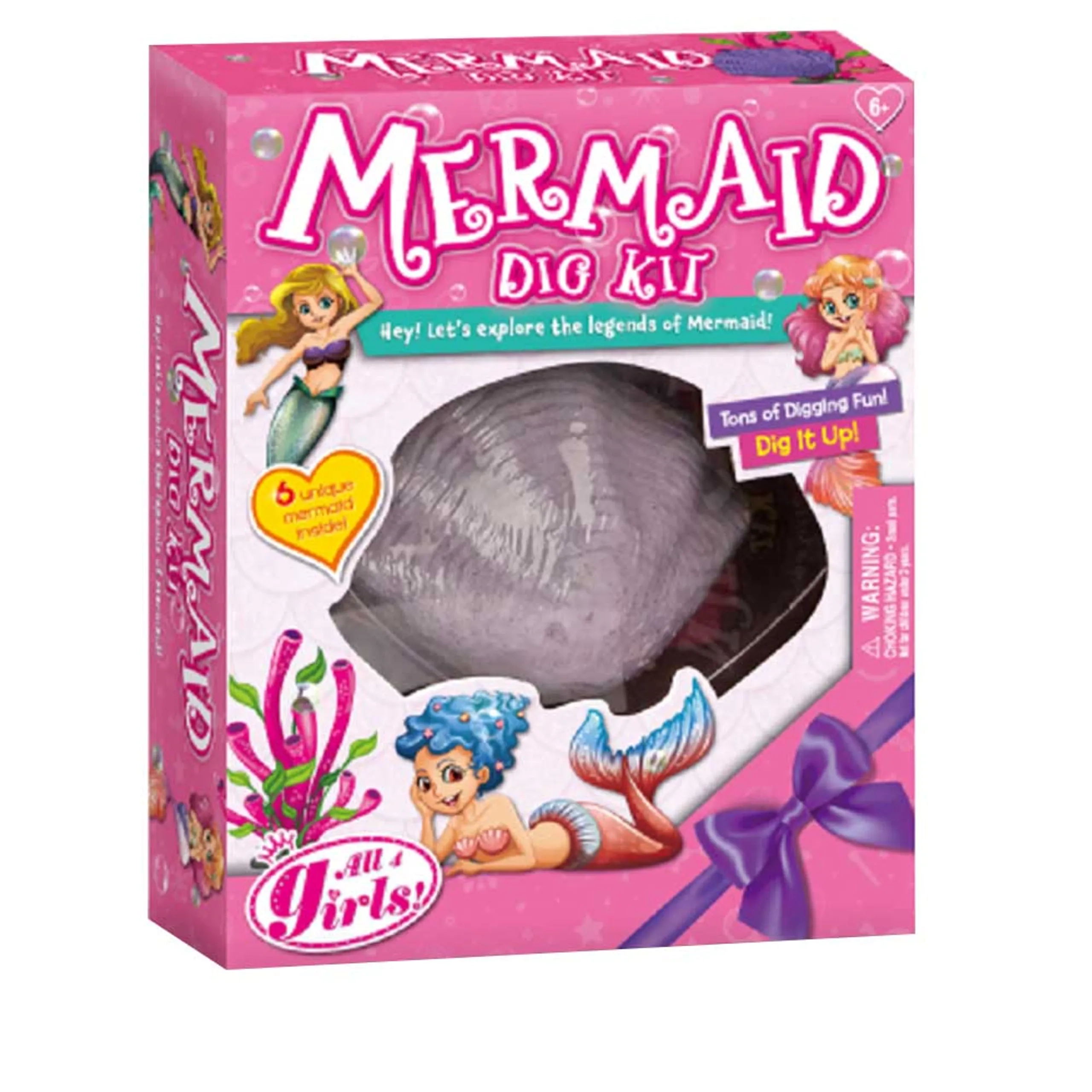 UKR Mermaid Dig Kit - 6 years+ 6 pieces