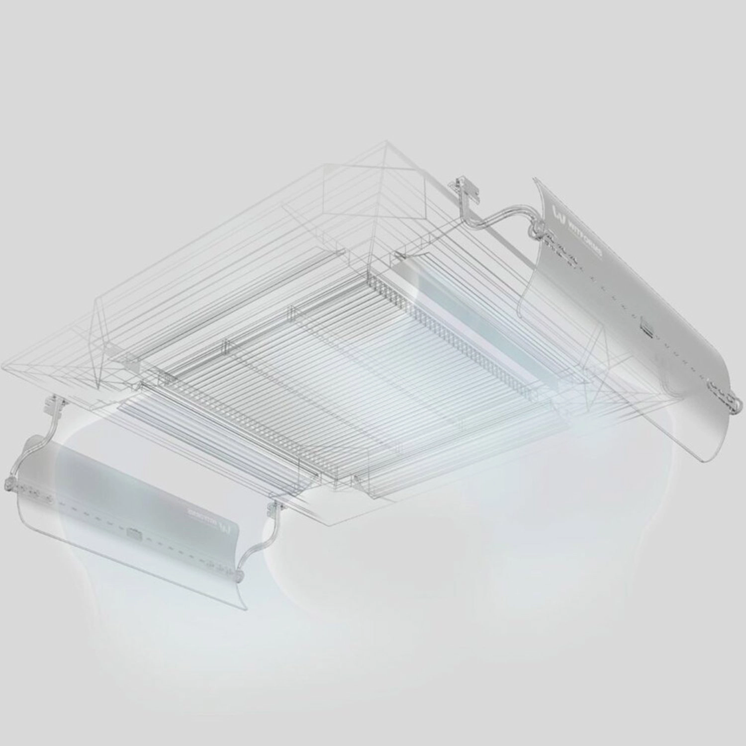 Square AC Air Deflector - Transparent