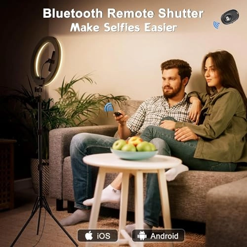 Selfie Ring Light - 10.3 inch 29 RGB Lighting Modes Remote Control
