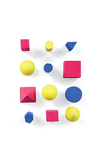 Foam Geometric Solid Blocks - 5 - 10 years 12 pieces
