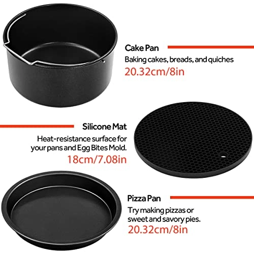 Air Fryer Accessories - Stainless steel silicone 6PCS