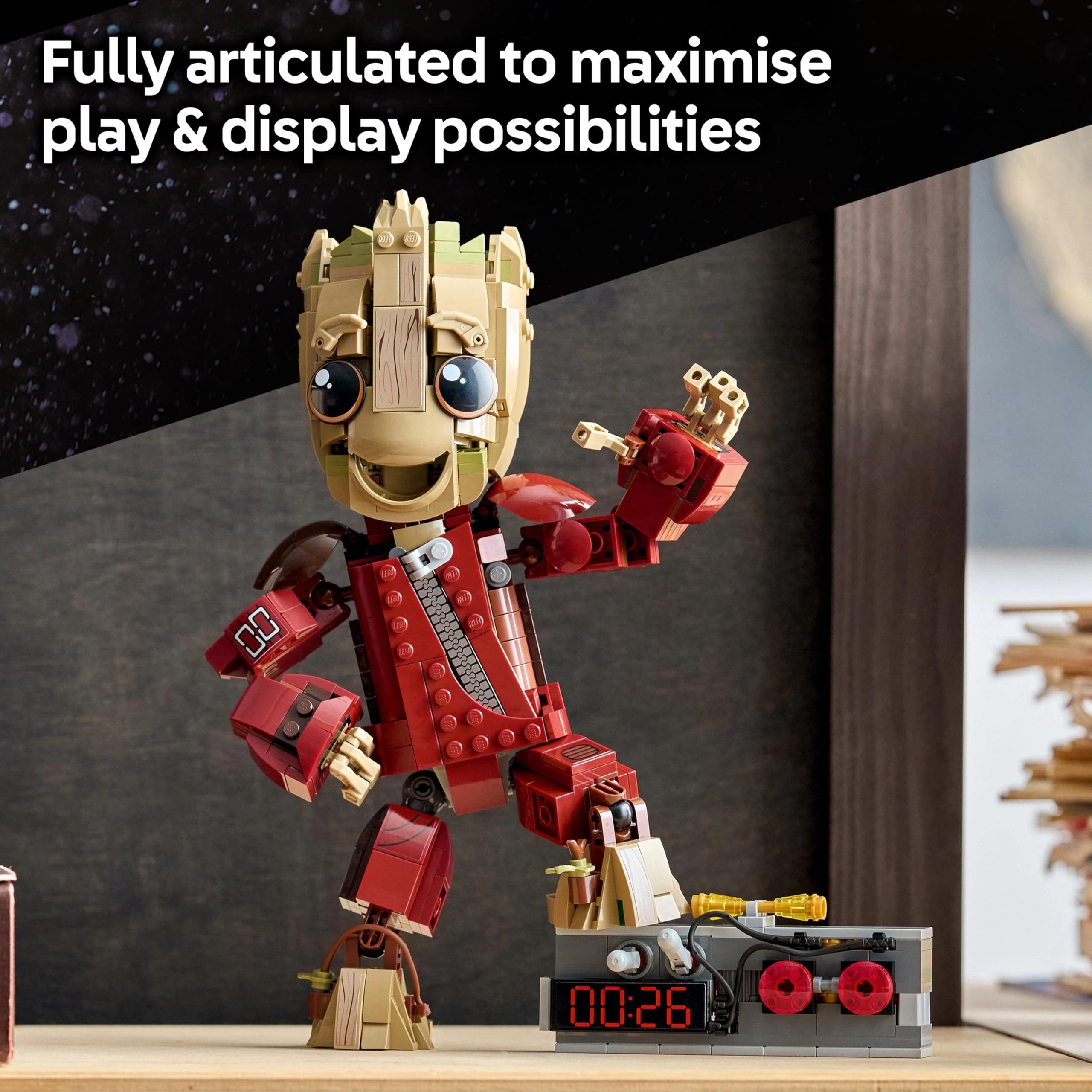 Marvel LEGO Ravager Jumpsuit Groot (76341)