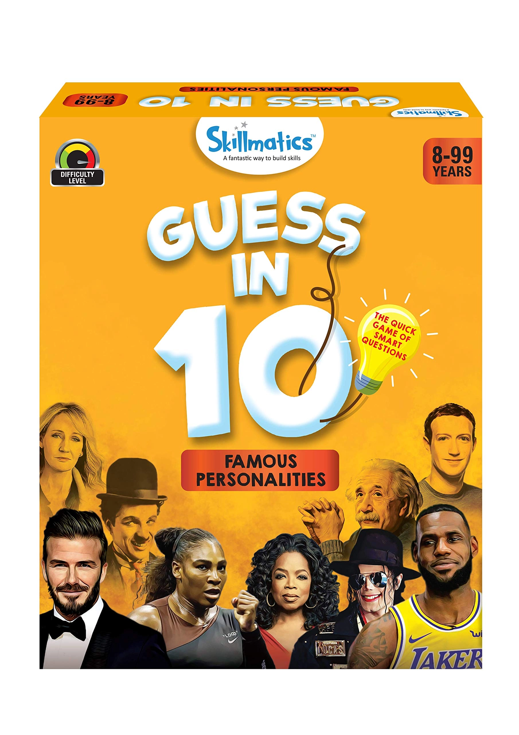 Skillmatics Famous Personalities, Guess in 10 - Card Game