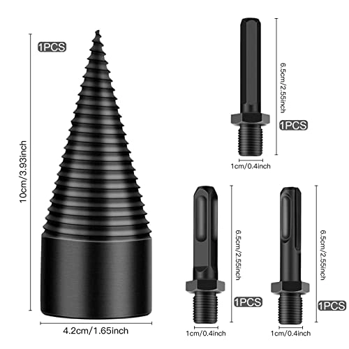 Wood Splitter Screw Cone - Carbon Steel 1 42 mm
