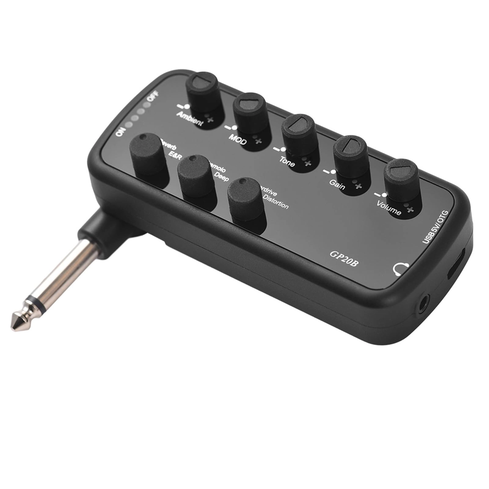 Headphone Bass Amplifier - 3 Built-in speakers 600mAh