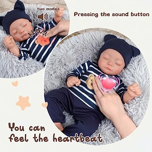 Reborn Baby Doll - 17 inch Boy Heartbeat Ages 3+