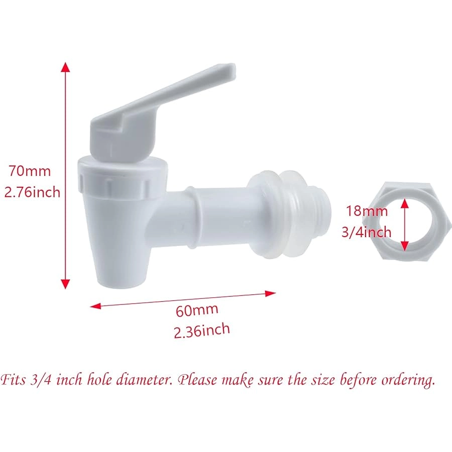 Water Faucet Spout - 2 PCS White Fits 3/4 inch