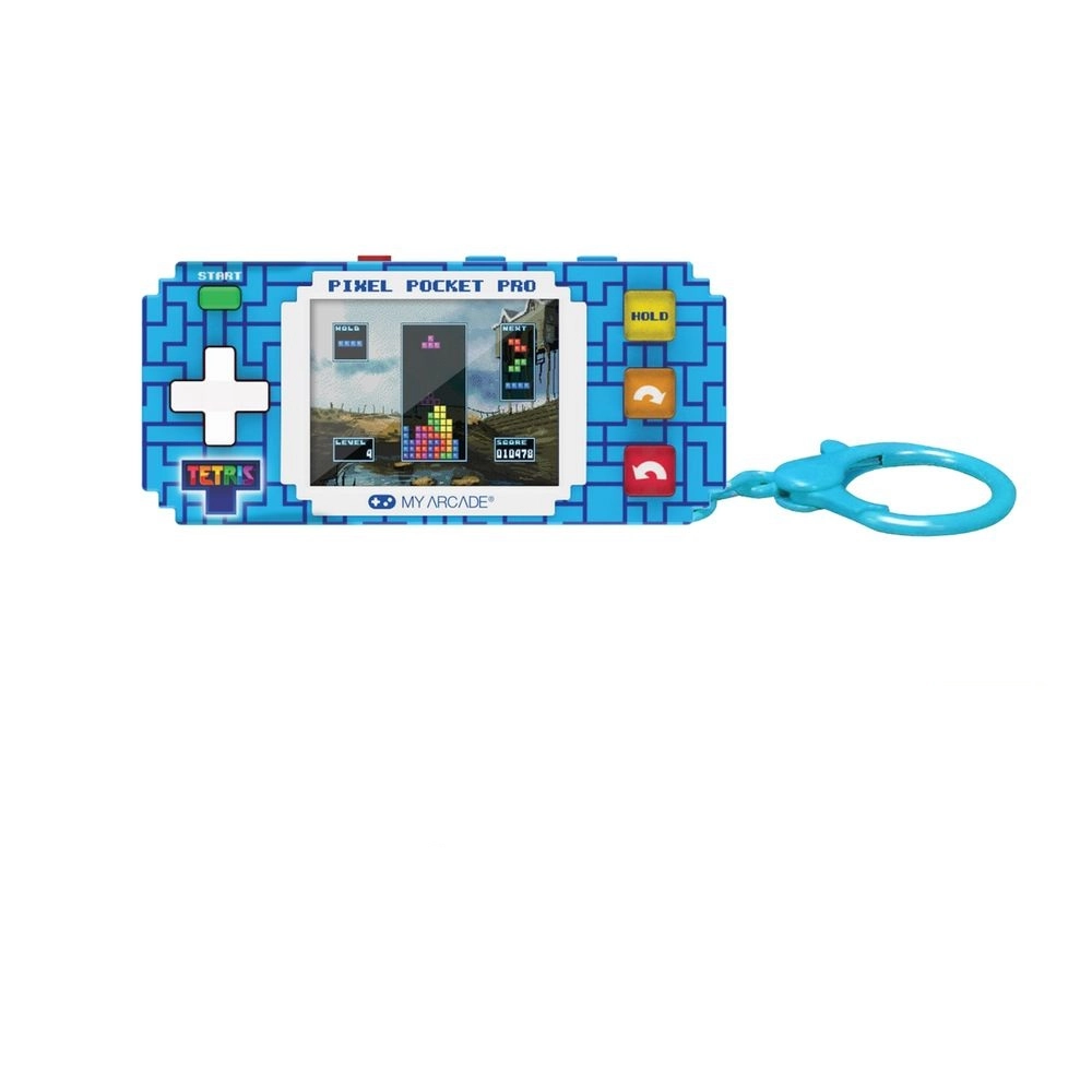 My Arcade Pixel Pocket Pro - 2-Inches full color screen Includes a keychain Powered by 3 AAA batteries
