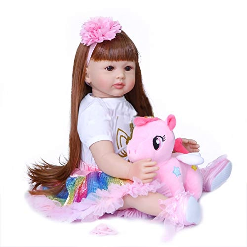 Reborn Toddler Doll - 24 inch Silicone Vinyl Ages 3+