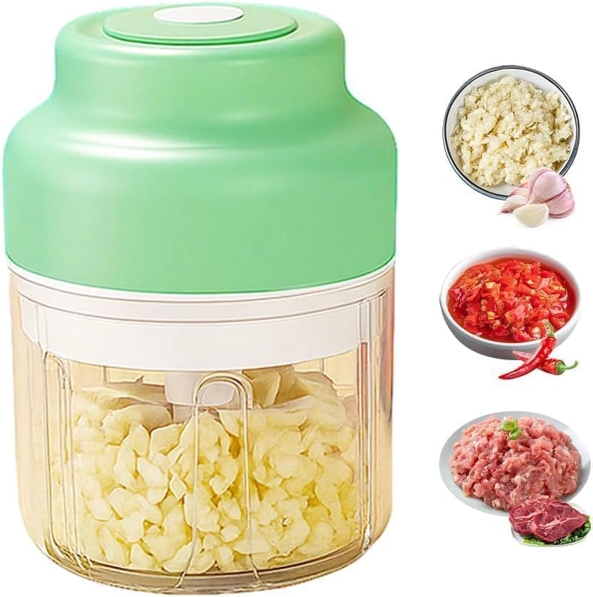 Generic Mini Garlic Chopper - 320ml USB Rechargeable Wireless