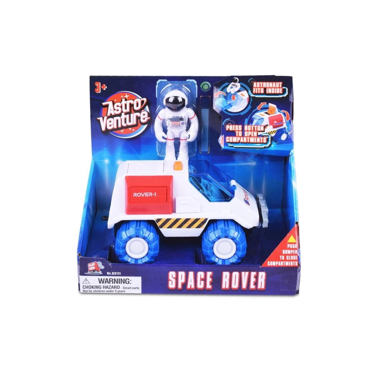 Space Rover - 7 x 8 inches astronaut figure open cockpit