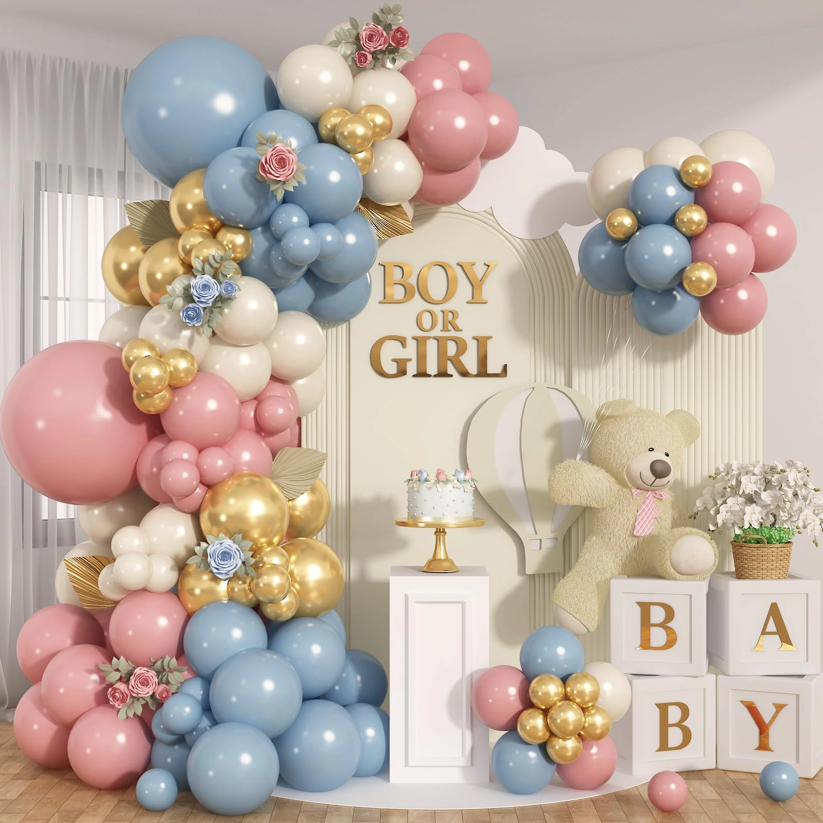 Balloon Arch Kit - 1.0 count Anniversary, Baby Shower, Birthday, Wedding